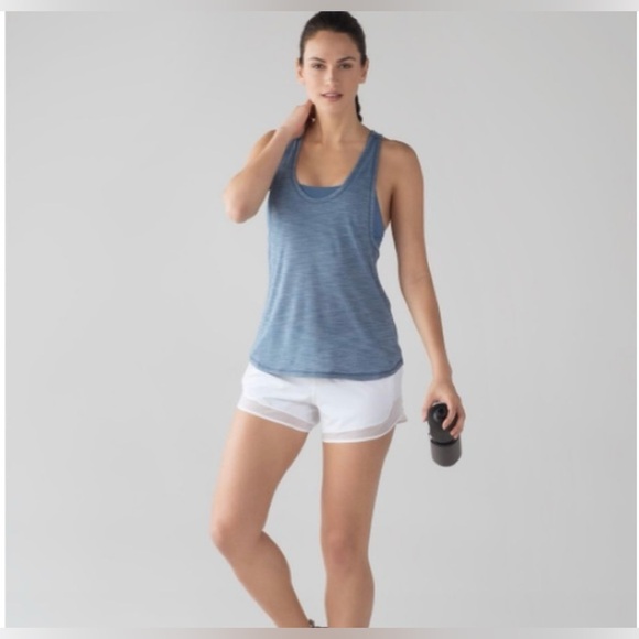 Lululemon glide and stride tank size 8 heathered Illuminight - Picture 1 of 7